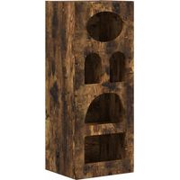 Maison La Vie - Buffet Salon Moderne - Meuble de rangement - Chêne fumé 40 x 35 x 100,5 cm Bois d'ingénierie bu3483