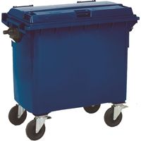 PROVOST - Poubelle roulante 4 roues Provost - 660 litres, bleu, PEHD