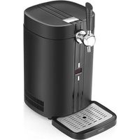 Machine à bière - Système bière pression pour fût 5 l - Température réglable-Inox noir - KITCHENCHEF