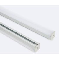 Aluminiumprofil Hängend 2m für LED Streifen bis 17 mm Aluminium 2 m Weiß transluzent