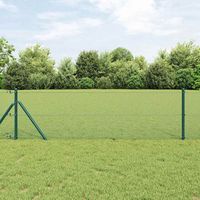 Cerca de Alambre Soldado Verde 0.8 x 10 m vidaXL