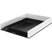 Briefablage WOW Duo Colour DIN A4 DIN C4 Folio Letter Polystyrol Farbe: schwarz/weiß