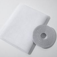 Moustiquaires de Fenêtre Blanches 1,5 x 2 Mètres, Filet Anti-Insectes Ultra-Fin avec Bande Adhésive, Sans Perçage pour Protection des Fenêtres
