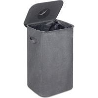 Randaco 100L stockage des bouteilles consignées Poubelle Recyclage Avec 2 Sacs De Transport, Stockage Des Bouteilles Consignées Gris