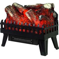 Dekorative Elektrokamine Innenbereich mit Holzfeuer-Effekt Tragbares Kekai Utah 47.5x22x40.36 cm 2 Levels Heizung