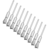 Ensemble de Brosse à Roue métallique Brosse à Roue métallique en Acier Inoxydable Perceuse La Brosse à Roue métallique Permet Une Large Application(Pen Shape)