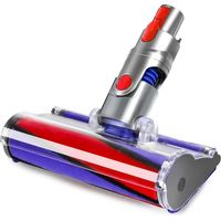 Tête de Nettoyeur à Rouleau Souple pour Dyson V7 V8 V10 V11 V15 Aspirateur, Accessoire pour aspirateur Dyson SV10 SV11 SV12 SV14 SV15 Brosse électrique à rouleau souple pour sols durs