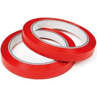 Klebeband f.Beutelschließer Breite 12mm Länge 66m Stärke 77µ rot TRANSPAK