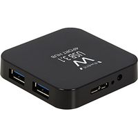 Ewent EW1134 hub di interfaccia USB 3.2 Gen 2 (3.1 Gen 2) Type-A 5000 Mbit/s Nero
