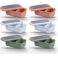 Lot de 6 Lunchbox Fackelmann Storage à compartiment réglable 1L sans BPA