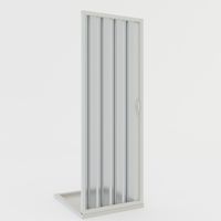 Idralite – Porte de douche pliante pvc réductible 185 cm – Ouverture latérale 90 cm – Système coulissant anti-salissures – Installation réversible