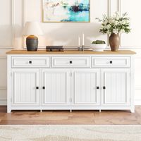Crédenza moderne et simple,meuble de buffet moderne Crédenza Buffet de rangement pour salon de 160L x 35 L x 76 H (cm)(DA)