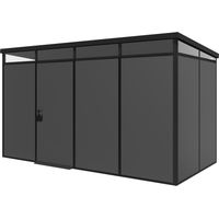 Gartenhaus Sucre, Rutschfester Boden, mit Oberlicht, Modular Kombinierbar, Einseitiges Dach, Made in Italy, Dachmaterial Plastik