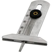 Reifentiefenmesser, tragbar, 0–30 mm, Profiltiefe, Edelstahl, Reifenmessgerät, Reifenmessschieber, Sicherheitslineal, Reifenmessgerät für Auto und Motorrad