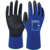 Gants 18-001 NYLON/PU Jauge 18 Dextérité Bleu taille 10 - la paire - XCELLENT