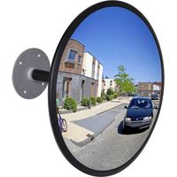 Normaluz BA31830 - Miroir d'intérieur Polycarbonate of 2 mm Avec renfort Of Caoutchouc 30 cm