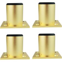 4 patas de muebles de aleación de aluminio, patas de gabinete, cocina, sofá, mesa, altura de metal, 150 mm, dorado