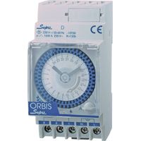 ORBIS Zeitschalttechnik SUPRA D 230 V Timer per guida DIN analogico 230 V/AC