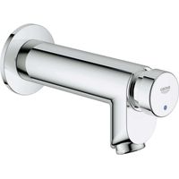 Grohe – Vanne murale à fermeture automatique – Montage mural chromé – Débit maximal 5 l/min – Limiteur de débit réglable – Pour eau froide ou pré-mélangée
