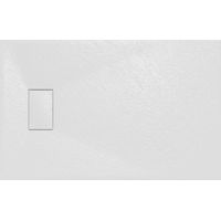 Aquariss SMC Slate Effect Shower Enclosure Tray Base 70cm Wide and Length 110cm White