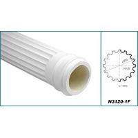 Colonne ronde cannelée en polyuréthane 203mm – Résistante aux intempéries – Pour façades et intérieurs – Installation facile – Poids léger pour montage rapide – Hexim Perfect