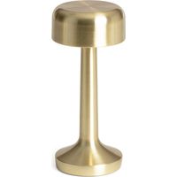 David gold metal LED indoor table lamp Ø9cm ILUMDAV23(David), Golden Yellow, 9x9x23 cm