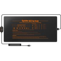 Spider Farmer Tapis chauffant pour semis (122 x 52 cm) et tapis de germination avec régulateur de température pour culture en intérieur.