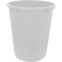 Poubelle à pédale 100 litres – Empilable sans couvercle – Dimensions 53x66 cm – Couleur blanche – Usage agricole – ICS
