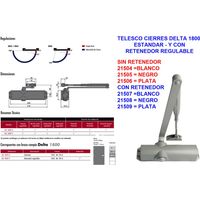 Telesco-Verschlüsse Delta 1800 Standard Schwarz AS1859S.NE