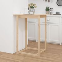 Table de bar,Table de haut,Table de salle à manger 80x80x110 cm Bois massif de pin -57728