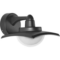 Italux Isola 3K Applique murale extérieure Isola, noire, blanc chaud 3000K, IP54