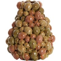 Vase en céramique Light & Living Citrus brun-orange+vert – Ø23x27