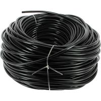 Tuyau d'alimentation pour arrosage enterré Ø4x6mm noir – Opaque et résistant aux UV – Longueur 100ml – Pour pose enterrée ou en surface – Irrigaronne
