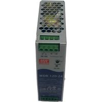 MW MEAN WELL WDR-120-24 Alimentatore Slim DIN Rail 120W 24V 5A Input 180-550V