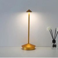 Lampe de Table Rechargeable créative salle à manger tactile Led hôtel Bar café Pina lampe de Table lampe de bureau décorative-gold