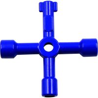 2 clés triangulaires intérieures universelles, bleues, pour vannes de compteur d’eau à carré, 1 jeu