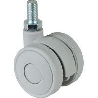 BS-R Kunststoff-Doppelrolle Ø 40 mm grau, mit Stift M8x15
