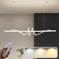 Suspension LED à intensité variable avec télécommande, plafonnier, éclairage décoratif,convient au salon,à la salle à manger et à la cuisine.