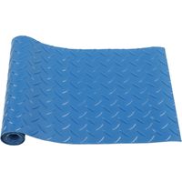 Tapis d'échelle de protection de piscine Tapis en caoutchouc d'échelle de remplacement antidérapant bleu pour piscines à chevrons