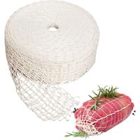 Blanc Filet à Viande 16 Trous 5m Filet à Rôtir Résistant aux Hautes Températures pour Cuire Fumer Frire Conserver Suspendre La Viande