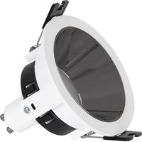 Downlight Einbaustrahler Konisch GU10 6W Schnitt Ø 75mm PC Verzinkt No Flicker 4000K Schwarz Neutralweiß