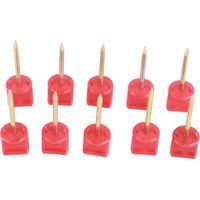 10 Épingles de Cible en Alliage Acier Manganèse Fileté 5/16 Pouces pour Fixation Papier Cible Tir à l'Arc