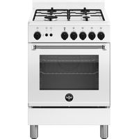 Bertazzoni La Germania Americana AMN664GBV/24 cucina Gas Acciaio inox, Bianco A+