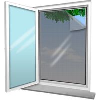 CONFORTEX Fensterbildschirm - 100x100 cm - Schwarz