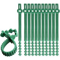 10 pezzi di fascette per piante resistenti, cinghie per alberi regolabili da 24 cm, fascette per piante da giardino ad incastro per supporto di rose e arbusti