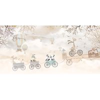 Papier peint panoramique Enfants - Animaux - 195 cm x 119 cm