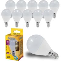 10 STUCK - LED SPHERE E14 5,5W 3000K DURALAMP