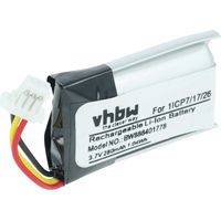 vhbw Batterie compatible avec Google C1241290, NC5100US, Video Doorbell Wired interphone de porte, caméra de sonnette (280mAh, 3,7V, Li-polymère)