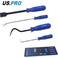 US PRO Hook & Pick & Scraper Tool Set 10PC O Ring Seal Removal Hook Pick 5058