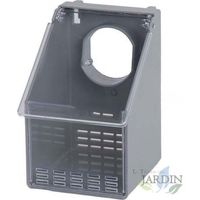 Mangeoire en plastique Pigeons 1 compartiment Dimensions : 9,5 x 11 x 14,5 cm Durable et pratique pour un usage quotidie